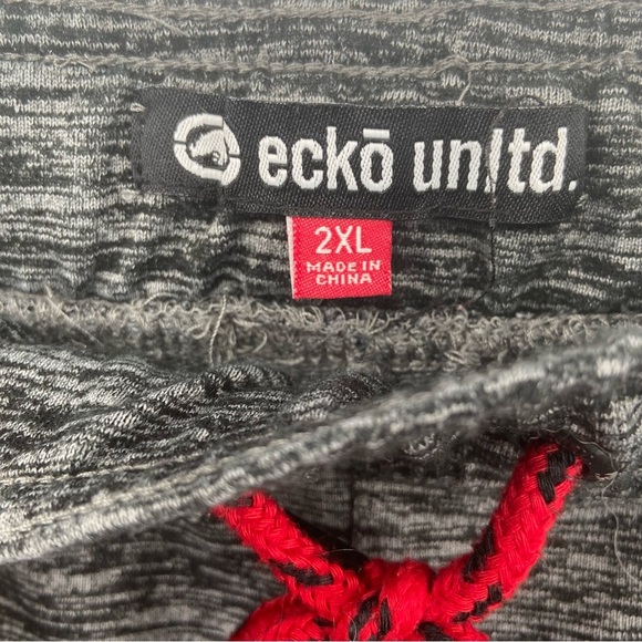 Ecko Unltd Sweat Shorts Drawstring Waist Men's‎ Size 2XL Grey - Picture 4 of 9